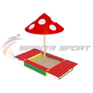Купить Песочница с крышкой и грибком ИО 512 в Мысках 